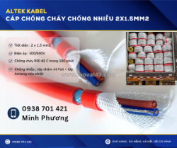 Cáp chống cháy chống nhiễu 2x1.5mm2 giao hàng toàn quốc đà nẵng, huế, nghệ an