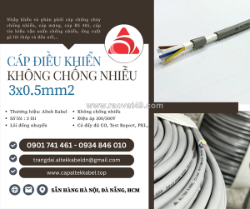 Cáp điều khiển altek kabel 3x0.5 không lưới chống nhiễu cho thang máy