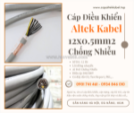 Cáp điều khiển, cáp tín hiệu 12x0.5 chống nhiễu cho thang máy