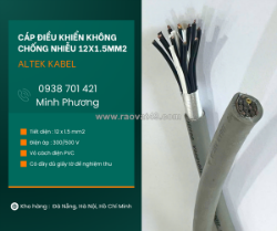 Cáp điều khiển không chống nhiễu 12x1.5mm2 chính hãng huế, thanh hóa, nghệ an