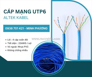Cáp mạng utp cat6 – giải pháp kết nối mạng tốc độ cao quảng ngãi, bình định, huế