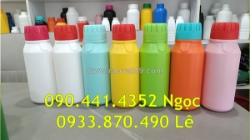 Chai lọ thủy tinh 500ml đựng hóa chất thử nghiệm, chai nhựa 250ml đựng hóa chất dự phòng