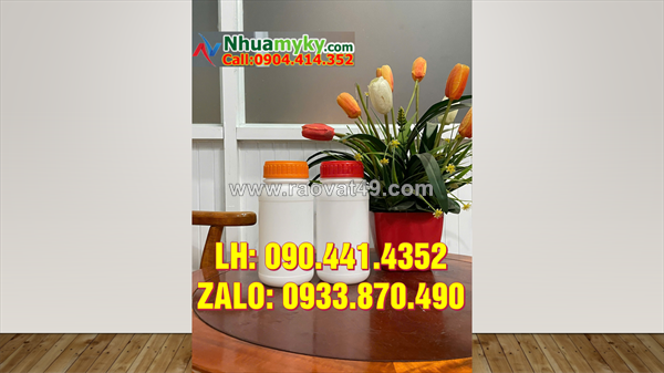 Chai nhựa 1 lít đựng thuốc nhuộm, chai 500ml đựng chất nhờn