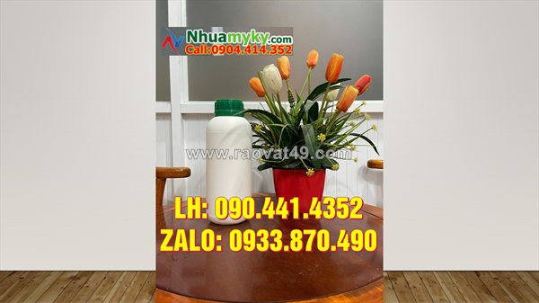 Chai nhựa 1 lít đựng thuốc nhuộm, chai 500ml đựng chất nhờn