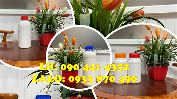 Chai nhựa 1 lít vuông màu trắng, vàng, dương, đỏ, cam…theo yêu cầu, giá tận xưởng