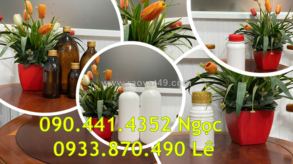Chai nhựa 500ml đựng tinh dầu dưỡng tóc, chai thủy tinh 250ml đựng tinh chất dưỡng da organic