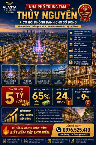Chính sách bán hàng mới nhất dự án vlasta thủy nguyên năm 2026