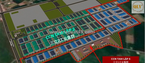 Cho thuê nhà xưởng mới xây tại ccn tam lập – huyện phú giáo – 3.240m²