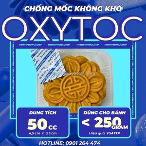 Chống mốc bánh trung thu, sử dụng ngay gói hút oxytoc