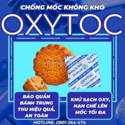 Chống mốc bánh trung thu với gói hút oxy, oxytoc