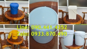 Chuyên bán thùng sơn nhựa 22 lít, vỏ thùng sơn vuông 20 lít dày tphcm