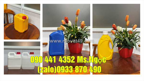 Chuyên can nhựa 500ml, can nhựa 1 lít, can nhựa 5 lít dày miền nam