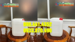 Chuyên sx can nhựa 10 lít trong, can 20 lít xanh, can nhựa 22 lít nắp thoát khí