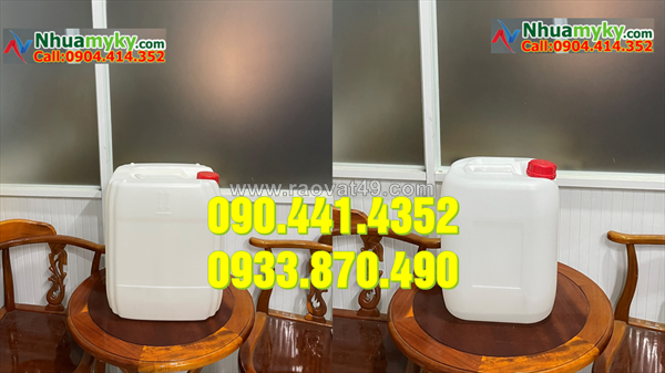 Chuyên sx can nhựa 10 lít trong, can 20 lít xanh, can nhựa 22 lít nắp thoát khí