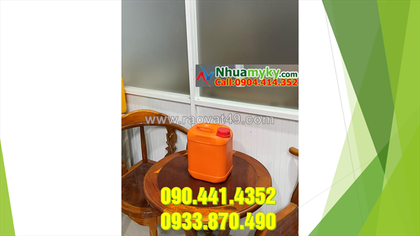 Công ty sx can nhựa 2 lít, can nhựa vuông 5 lít có vạch chia q12
