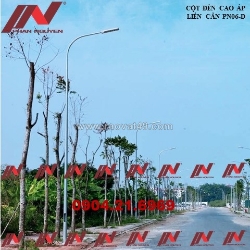 Cột đèn cao áp liền cần phan nguyễn - cột đèn chiếu sáng thông dụng cho mọi công trình