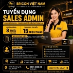 Cty bricon tuyển nữ nv kinh doanh cskh làm tại q12