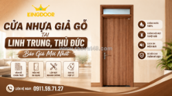 Cửa nhựa giả gỗ tại linh trung, thủ đức | báo giá mới nhất