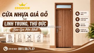 Cửa nhựa giả gỗ tại linh trung, thủ đức | báo giá mới nhất
