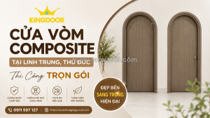 Cửa vòm composite tại linh trung, thủ đức | thi công trọn gói