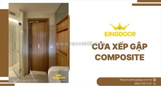 Cửa xếp gập composite cao cấp | sản xuất & lắp đặt kingdoor