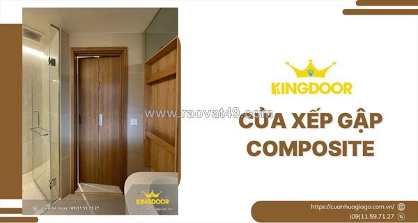 Cửa xếp gập composite cao cấp | sản xuất & lắp đặt kingdoor