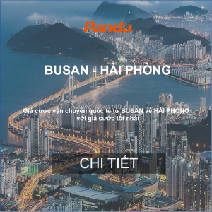 Cước vận chuyển hàng từ busan về hải phòng