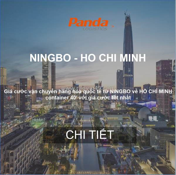 Cước vận chuyển hàng từ ningbo, china về việt nam