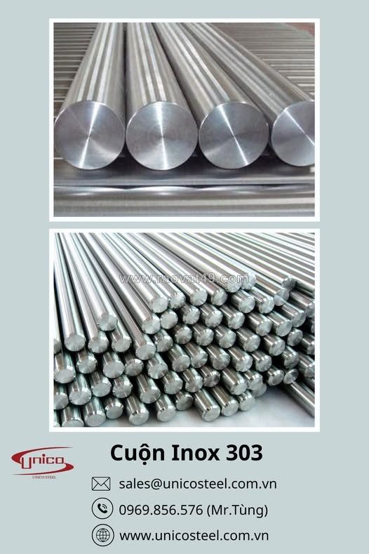 Cuộn inox 303 và giải pháp băm phôi siêu mượt: lựa chọn đột phá tối ưu hóa năng suất gia công cơ khí chính xác tại unico steel