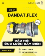 Đầu nối ống luồn dây điện, ống ruột gà lõi thép, phụ kiện điện công nghiệp dandat.flex