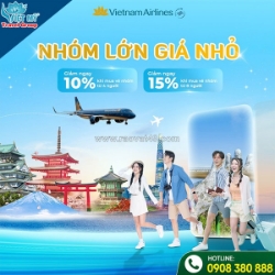 Đi từ 4 người nhận ngay ưu đãi đến 15% từ vietnam airlines