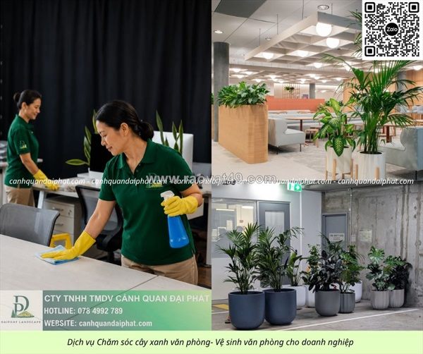 Dịch vụ vệ sinh - chăm sóc cây xanh văn phòng đồng nai