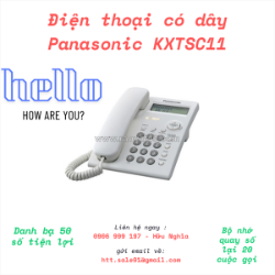 Điện thoại có dây panasonic kx-tsc11 – bền bỉ, tiện lợi, lựa chọn lý tưởng cho văn phòng và gia đình