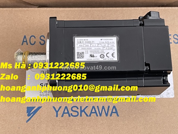Động cơ servo điều khiển hãng yaskawa sgmjv-04adl21
