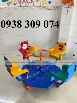 Đu quay trẻ em mầm non, mâm xoay trẻ em mầm non giá rẻ