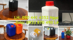 Gía can nhựa 1 lít vuông, can nhựa 2 lít màu trắng, can nhựa trắng 5 lít nắp thoát khí