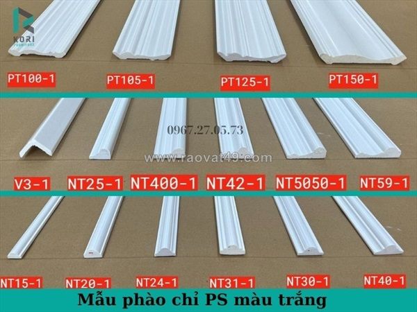 Giá phào chỉ khung tranh nhựa pu, ps bản 2cm, 3cm, 4cm, 5cm