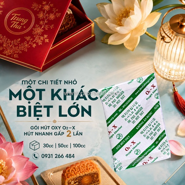 Gói chống mốc cho bánh trung thu