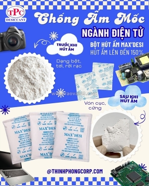 Gói hút ẩm silicagel cho bo mạch điện tử giá sỉ