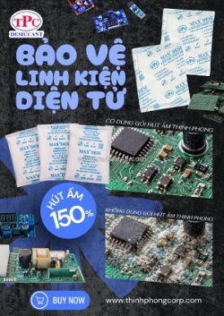 Gói hút ẩm silicagel cho linh kiện điện tử giá sỉ tận xưởng