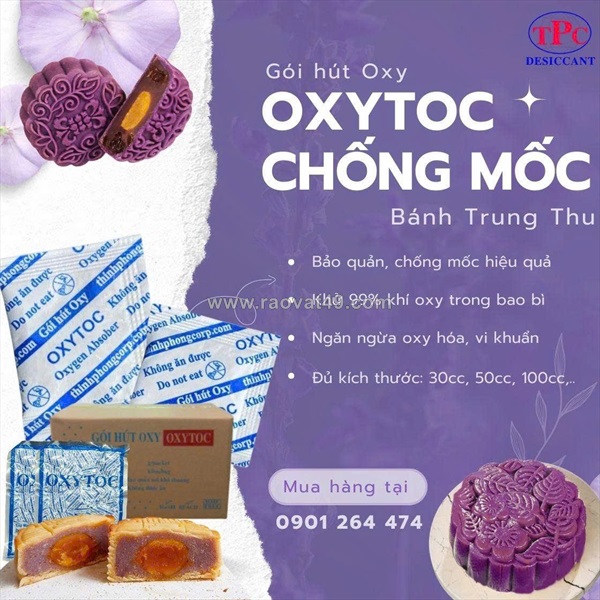 Gói hút oxy - biện pháp bảo quản bánh trung thu