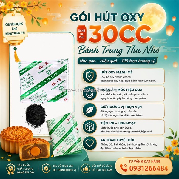 Gói hút oxy có giúp chống mốc bánh trung thu không?