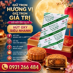 Gói hút oxy o2x cho bánh trung thu giá sỉ