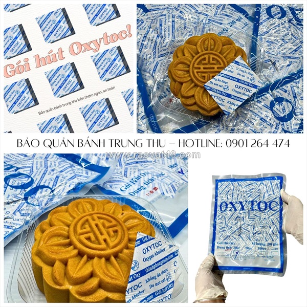 Gói hút oxy oxytoc giữ bánh trung thu tươi lâu