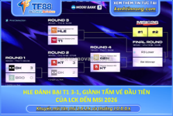 Hle đánh bại t1 3-1, giành tấm vé đầu tiên của lck đến msi 2026