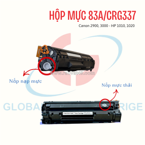 Hộp mực hp 83a tương thích với  dòng máy in hp và canon