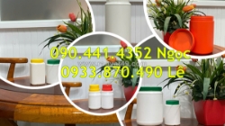Hộp nhựa 250g đựng bột matcha, hủ nhựa 100g đựng bột ca cao, hủ nhựa 50g đựng tinh bột nghệ