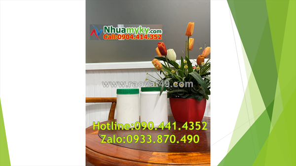 Hủ nhựa 0.5 ký đựng thực phẩm, hủ nhựa 1000gr đựng bột màu