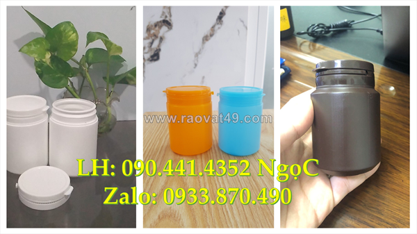 Hủ nhựa 500g đựng lá cây cỏ khô, hủ nhựa 1000gr đựng trà, hủ nhựa 2 ký đựng tinh bột