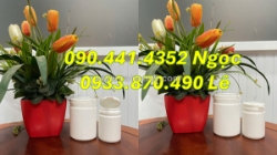 Hủ nhựa 500g nắp garenti, hủ nhựa 1000gr đựng hóa chất, hộp nhựa 2 ký tròn đựng hóa chất